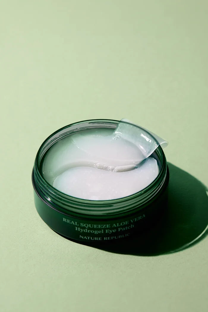 Real squeeze Aloe Vera Hydrogel eye patch - Plasturi Hidrogel pentru ochi - HER