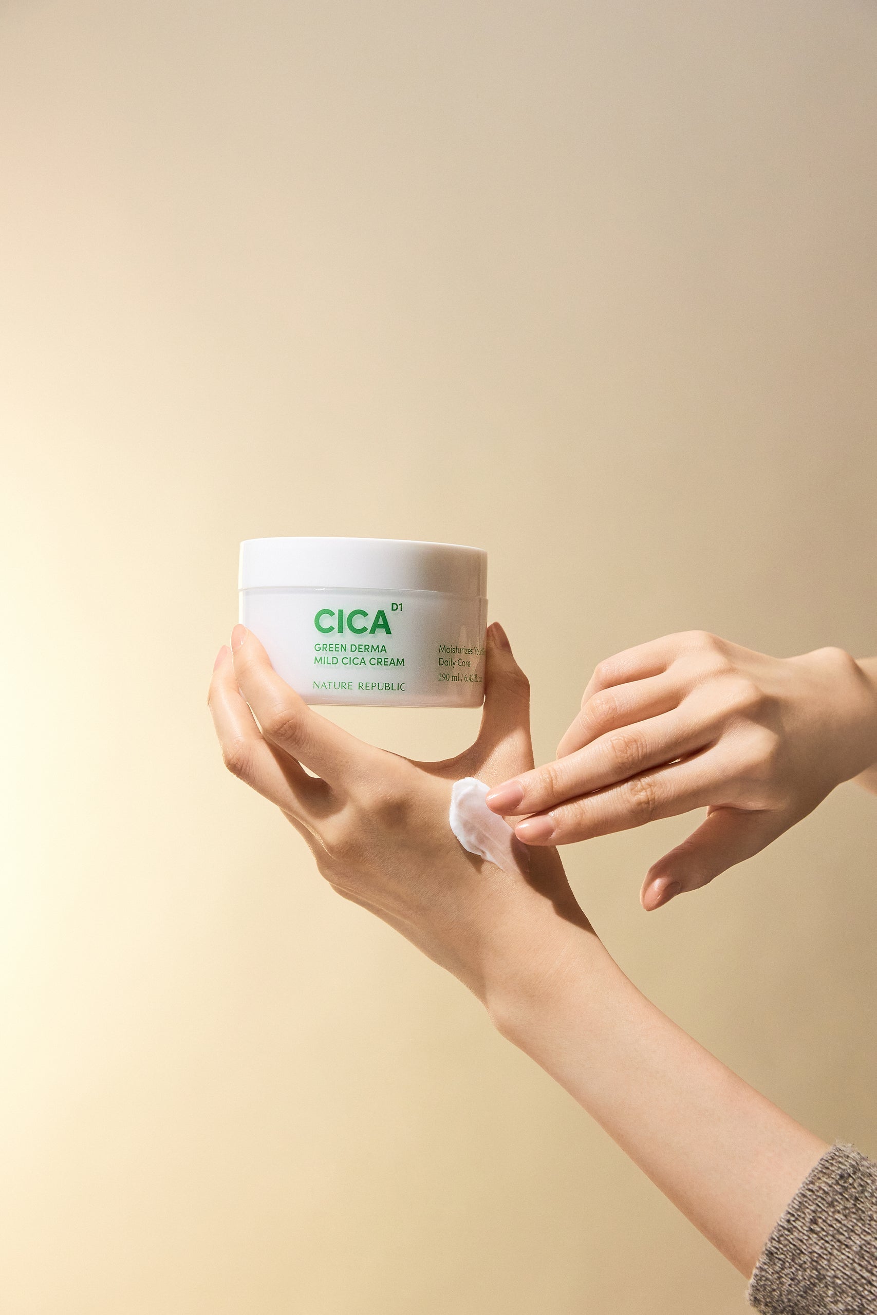 Green Derma Mild Cica Cream - Crema de fata calmanta cu Centella Asiatica - HER