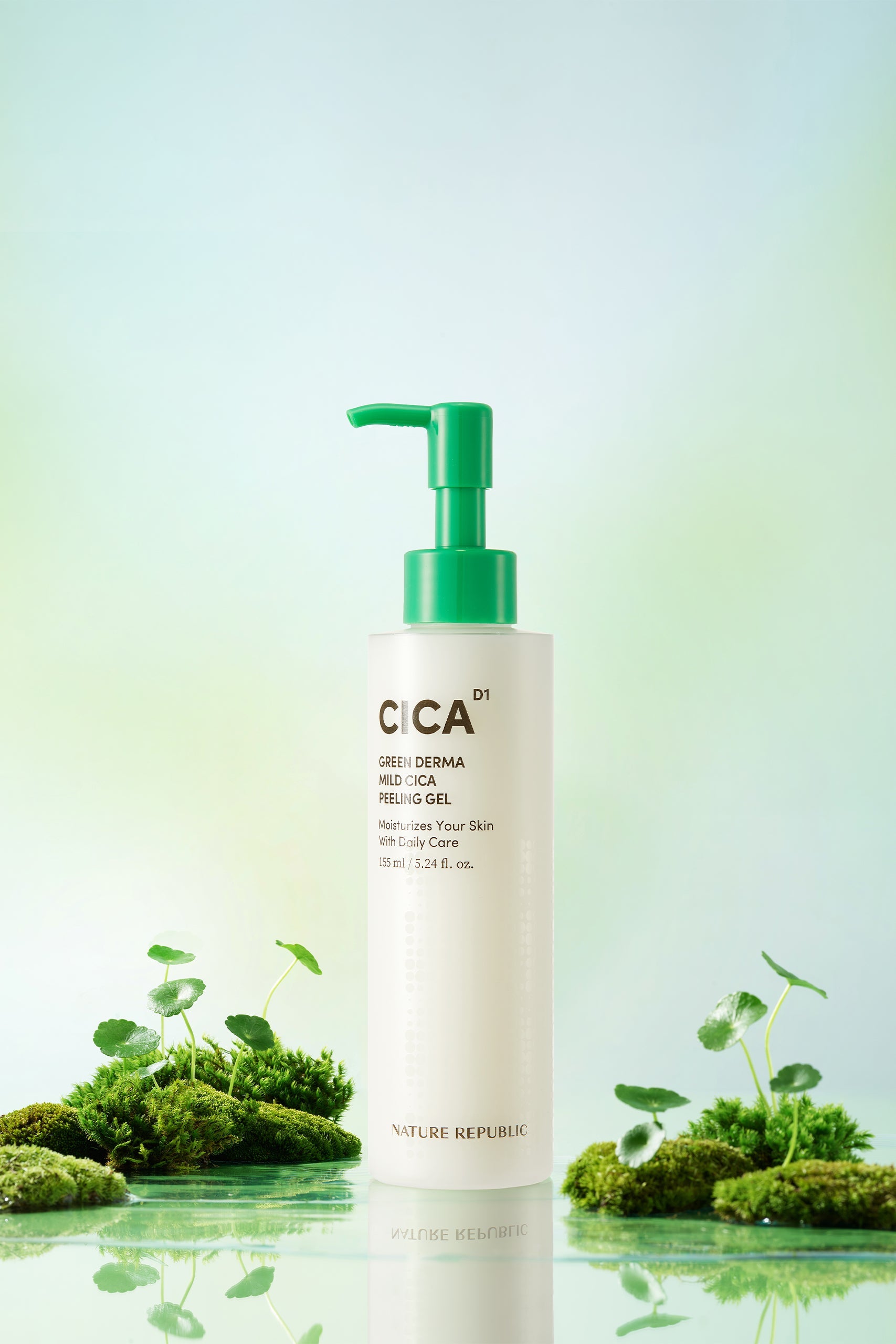 Green Derma Mild Cica Peeling Gel - Gel exfoliant delicat cu Centella Asiatica - HER