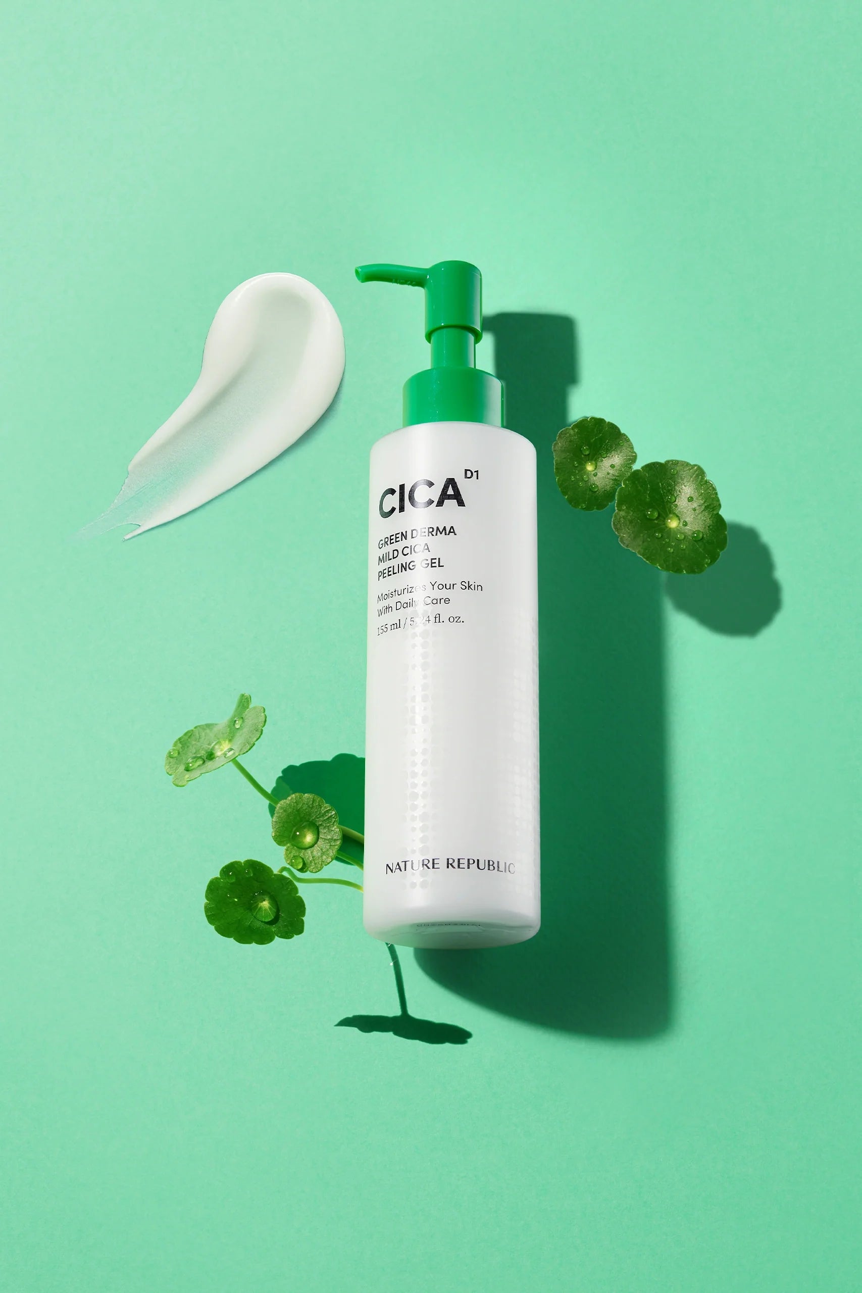Green Derma Mild Cica Peeling Gel - Gel exfoliant delicat cu Centella Asiatica - HER
