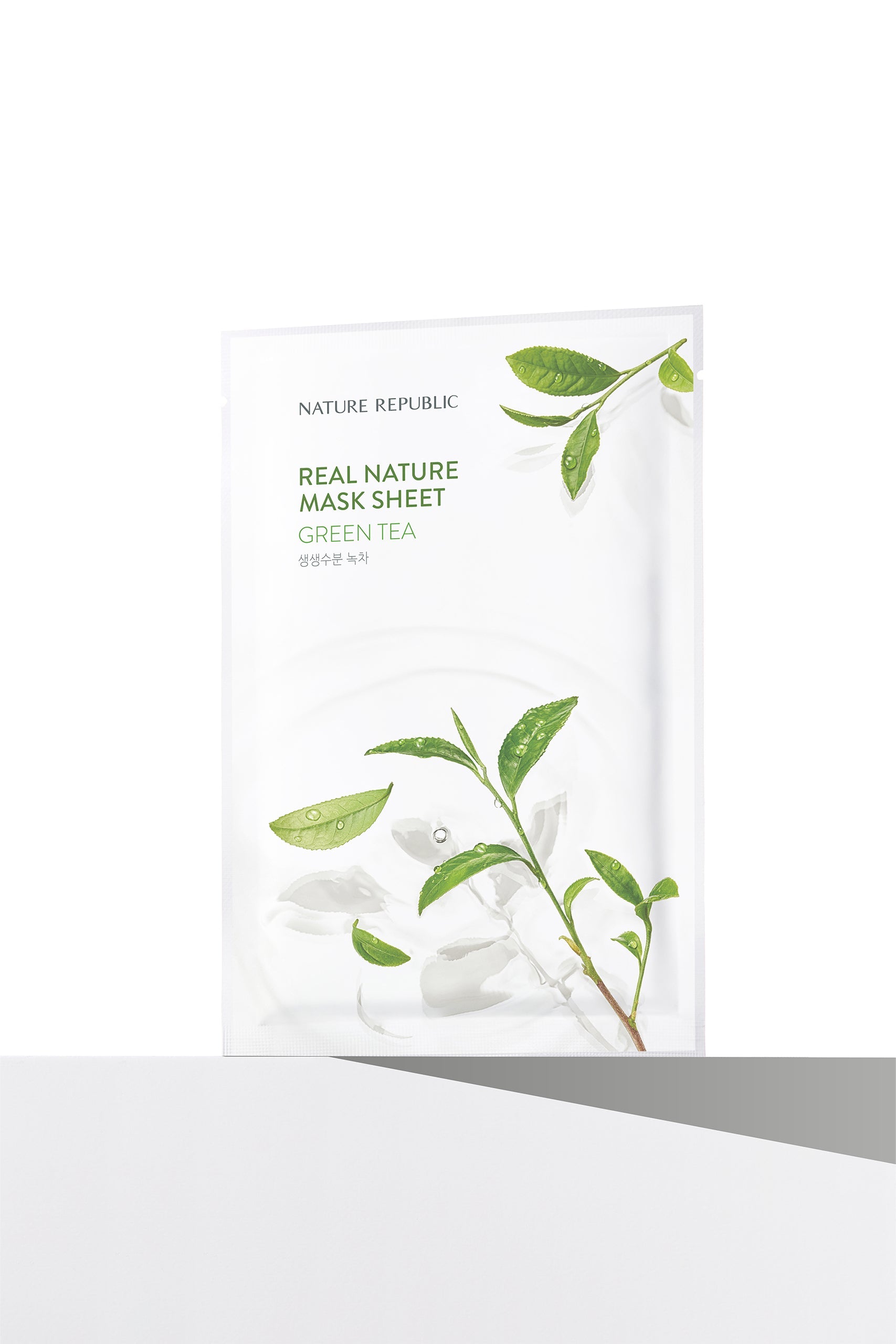 Real Nature Green Tea Mask Sheet - Masca de fata cu extract de Ceai Verde - HER