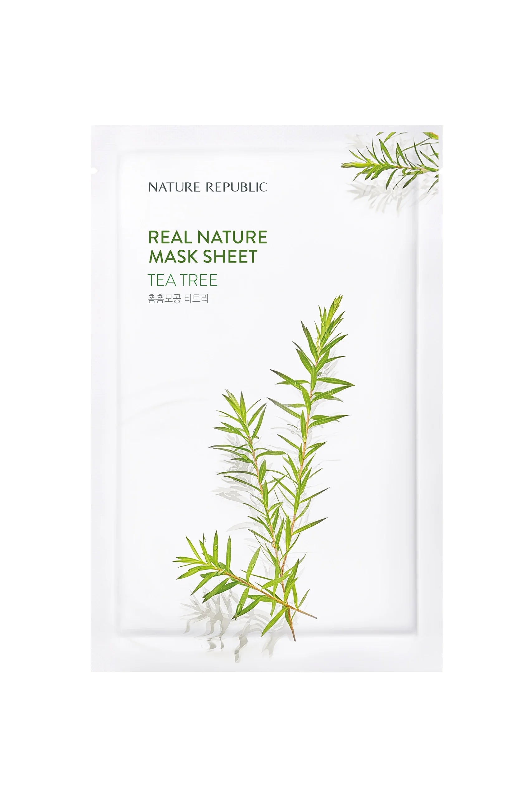 Real Nature Tea Tree Mask Sheet - Masca de fata cu extract de Tea Tree - HER